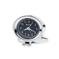 Bulova Adamo Chrome Finish Clock w/ Travel Alarm